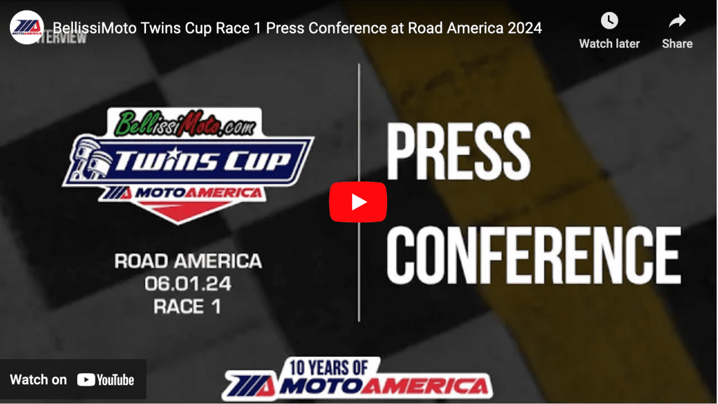 Read more about the article Video: BellissiMoto Twins Cup Race One Press Conference From Road America